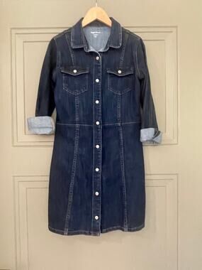 Gap Girls denim Shirt Dress L Large 10 Blue jean